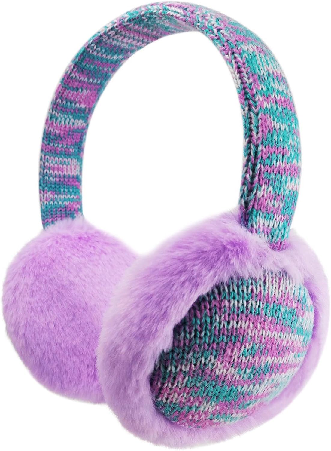 Ear Muffs Gloves Set for Kids, Winter Adjustable Sequins Warm Earmuffs for Kids Outdoor Cold Weather - Image 7