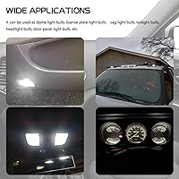 Vista 3 de Kit de luces LED de cúpula interior del automóvil, 24 bombillas LED de repuesto para interiores, luces de matrícula, bombillas de maletero