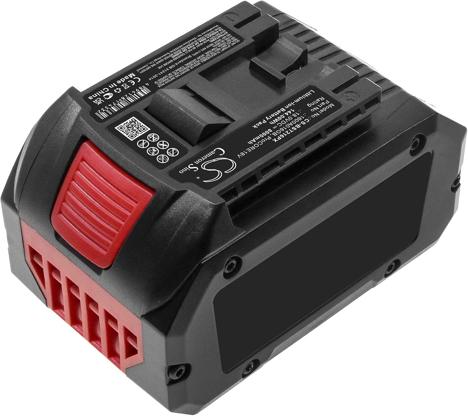 Cameron Sino New 8000mAh Replacement Battery for GBH 18V-34 CF, GBH 18V-36 C, GBH 18V-45 C, GCM 18V-216, GCM 18V-305 GDC, GDS 18V, GDS 18V-1000, GDS 18V-1050 H, GKM 18V-Li, GKS 18V-57(Solo)