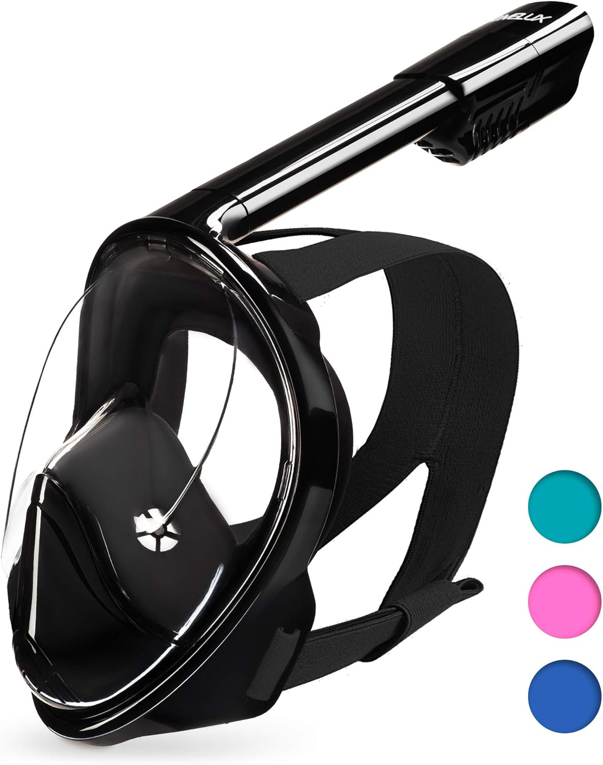 DIVELUX Full Face Snorkel Mask - Innovative Snorkeling Mask - Premium Snorkeling Gear for Adults - 180 Panoramic View Scuba Mask - Anti-Fog Anti-Leak Diving Mask with Waterproof Case and E-Book : Sports & Outdoors