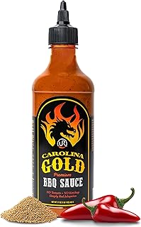 Underwood Ranches Carolina Gold BBQ Sauce - Made with Red Jalepenos, NO Tomato, NO Ketchup, BBQ Sauce for Wings, Chicken, Beef, Pork, Seafood, Noodles, and More - 17oz (482g)