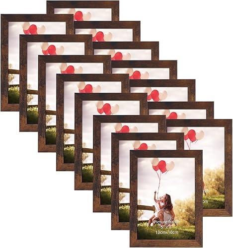 Miniatura 12 de HORLIMER Juego de 15 portarretratos de 8 x 10 pulgadas, marcos negros para fotos de 8 x 10 pulgadas para pared o mesa