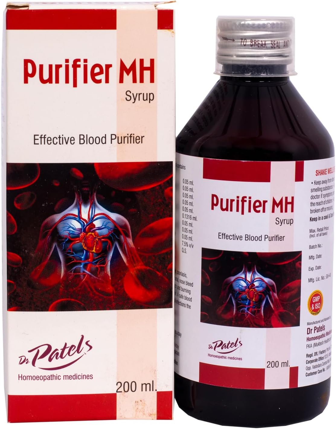 Dr Patel's Homeopathic Purifier MH Syrup - 200ml