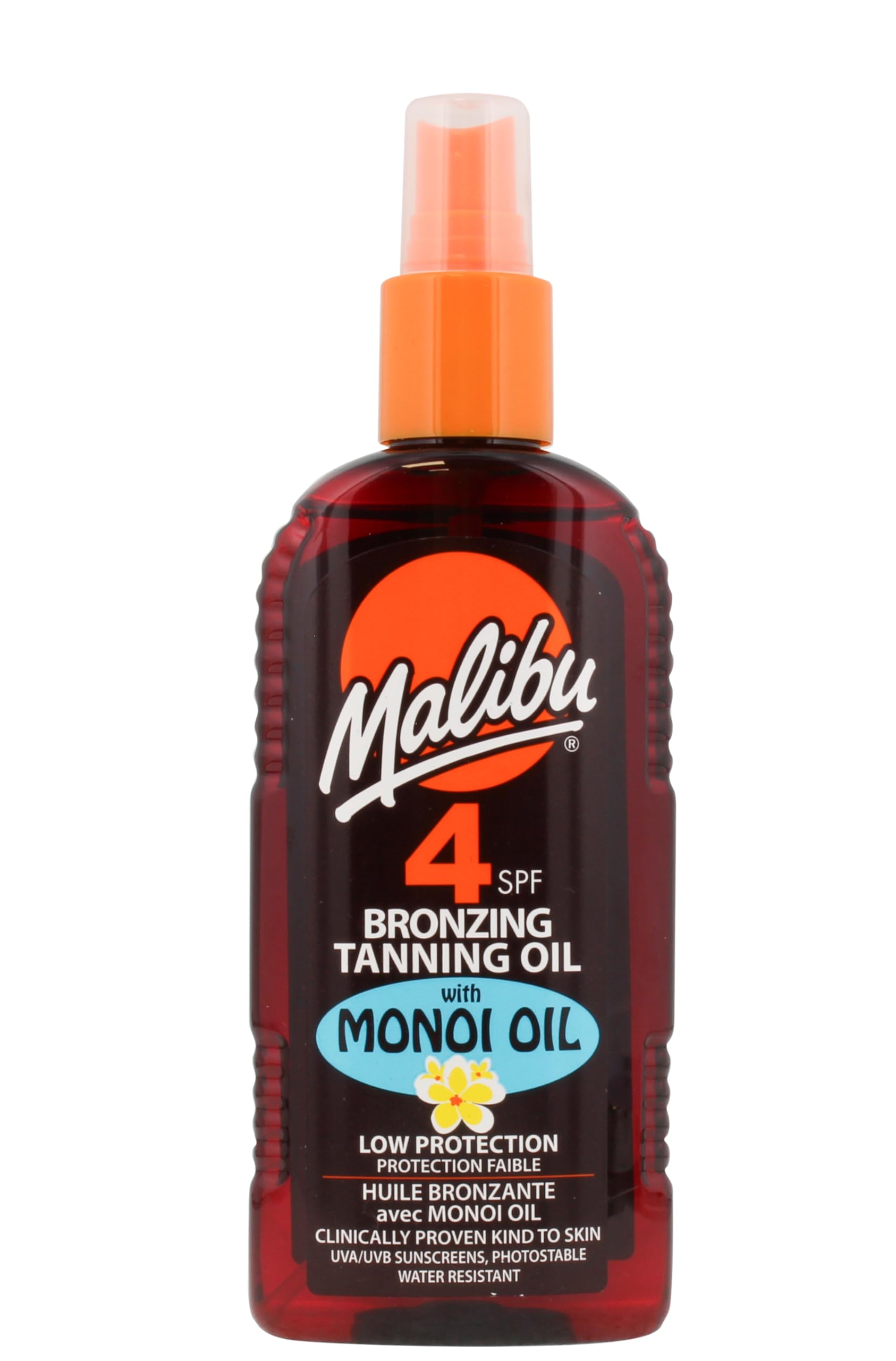 Malibu Golden Bronzing Tanning Oil Spray With Monoi Oil Spf4 200Ml