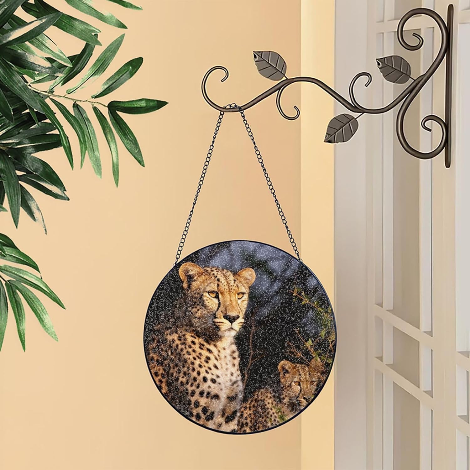 Stained Glass Window Hanging - Personalized Sun Catcher for Home Decor