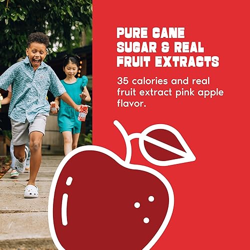 Miniatura 4 de PURA Kids Box - Bebida con extracto de fruta de manzana rosa para niños, 0.31 onzas de azúcar de caña pura, sin OMG, vegana, sin edulcorantes