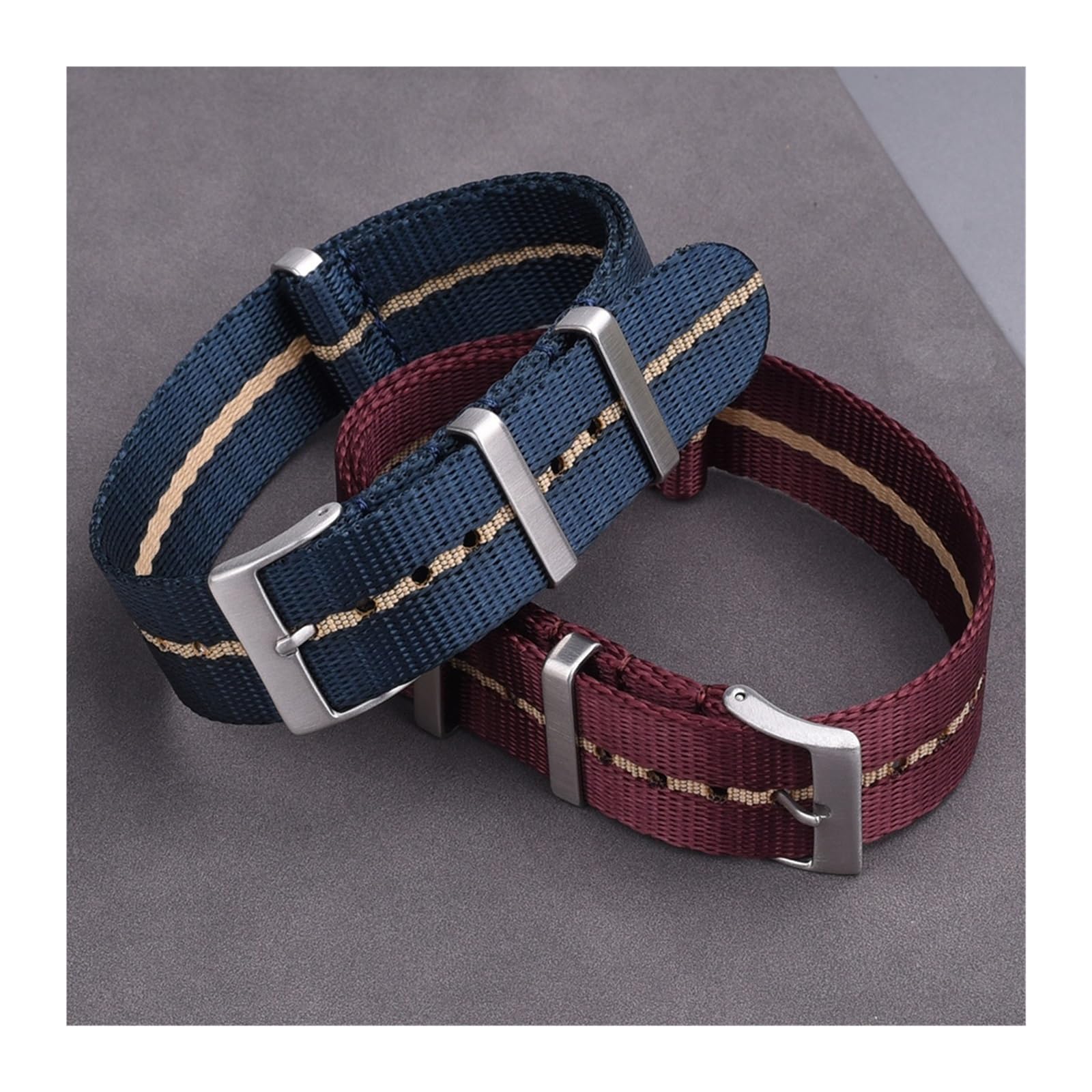 Bracelet en Nylon Lisse 20 mm 22 mm Bracelet Boucille de Boucle de Boucle