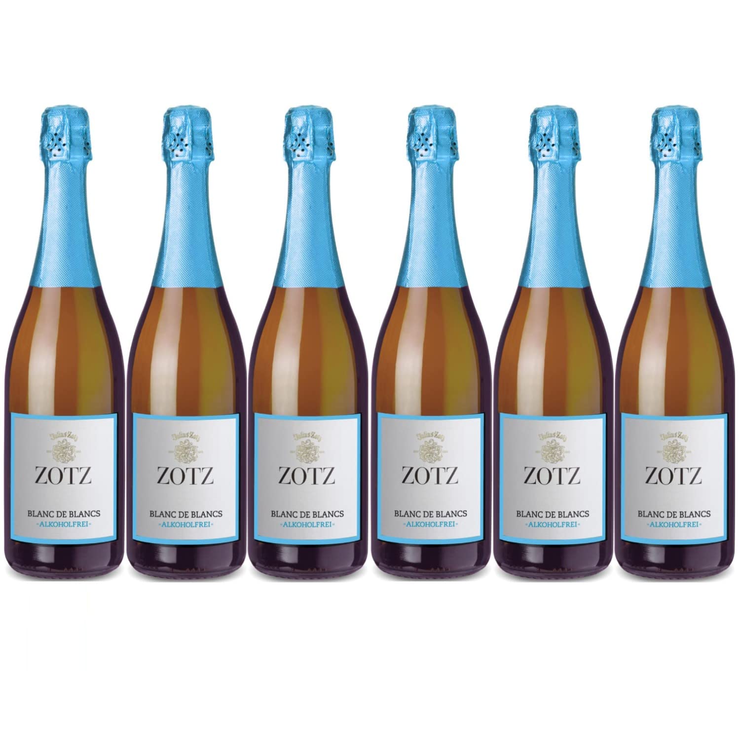 Julius Zotz Blanc de Blancs Alkoholfrei alkoholfreier Sekt Weißwein Wein alkoholfrei Baden vegan Deutschland I FeinWert Paket (6 Flaschen)