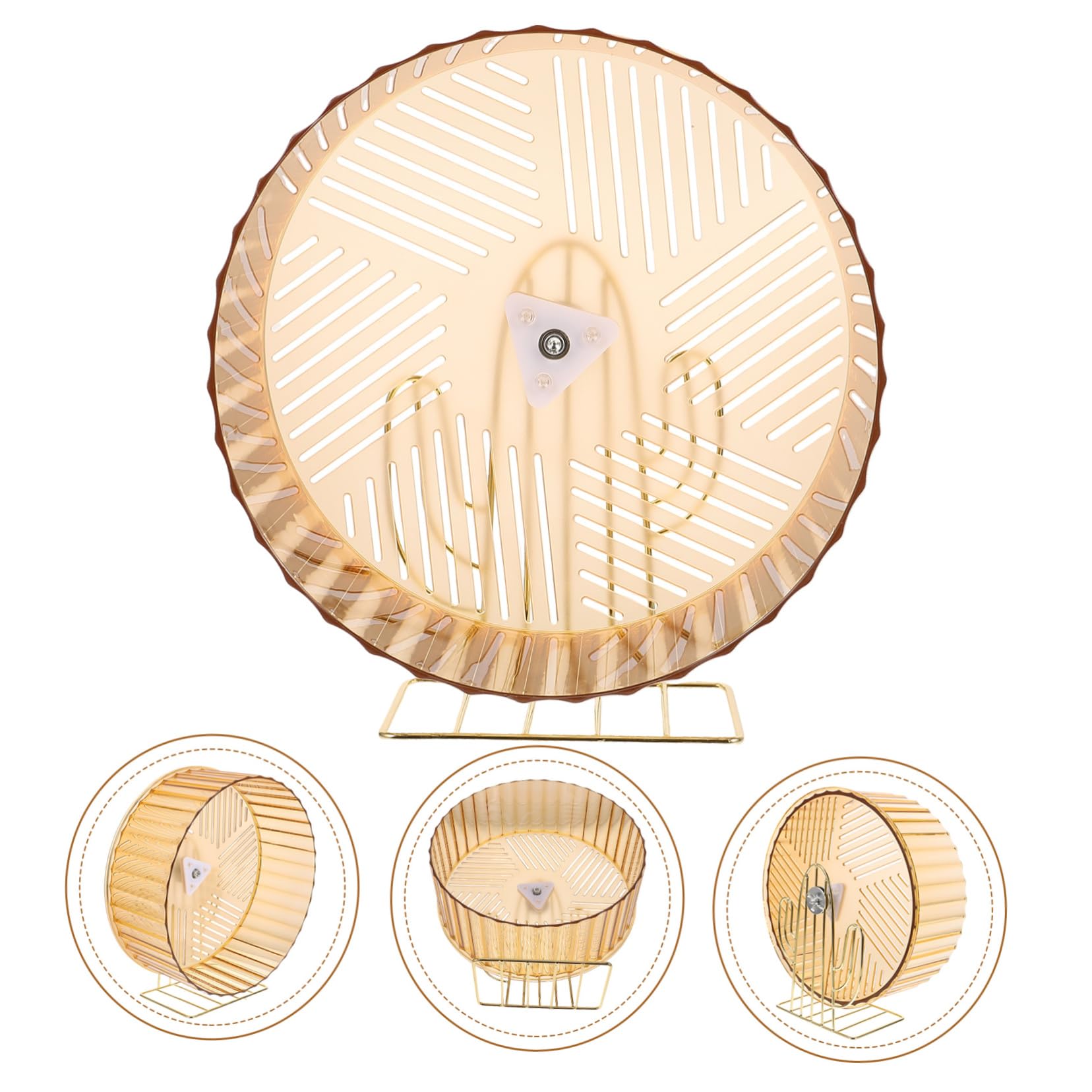 UPKOCH pour Rongeurs Roue Stable pour Hamster Chinchilla et Rat Domestique Silencieuse Support de Sport pour Petits Animaux Couleur Aléatoire