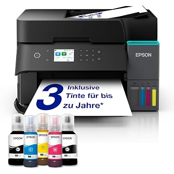 Epson EcoTank ET-3950 Ink Tank Printer | for Home Office | WLAN | A4 | Duplex Printing, Copying, Scanning | 6.1 cm LCD Displa
