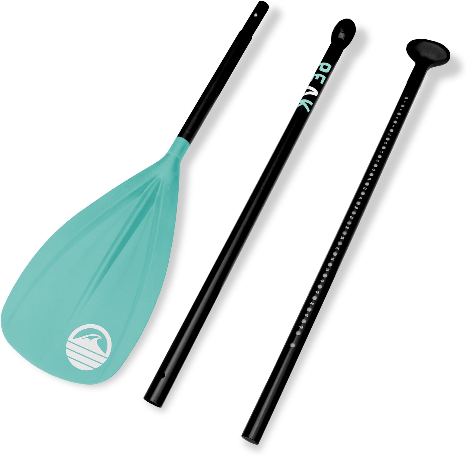 Peak 3 Piece Aluminum Adjustable Stand UP SUP Travel Paddle – Aluminum Shaft, Nylon Blade