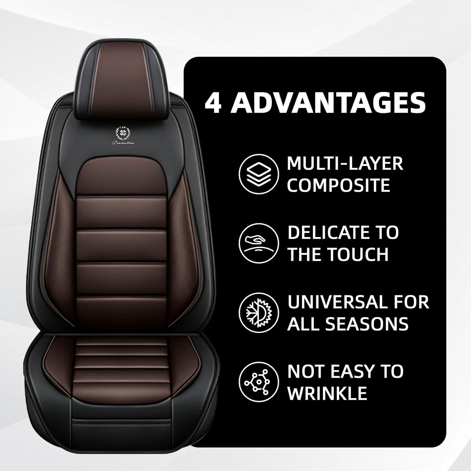 Car Seat Cover Fit for Nissan Pathfinder 2000-2025,Compatible Airbag Non-Slip Waterproof Seat Cover,Car Seat Protector Premium Interior (Standard 5 Seats,Black Coffee)