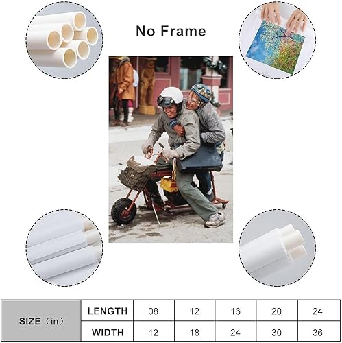 Miniatura 2 de Póster de la película Dumb And Dumber de Harry y Roy Poole Motocicleta Retro Divertida Comedia Retro Arte de Pared Cuadros Arte de Pared Lienzo