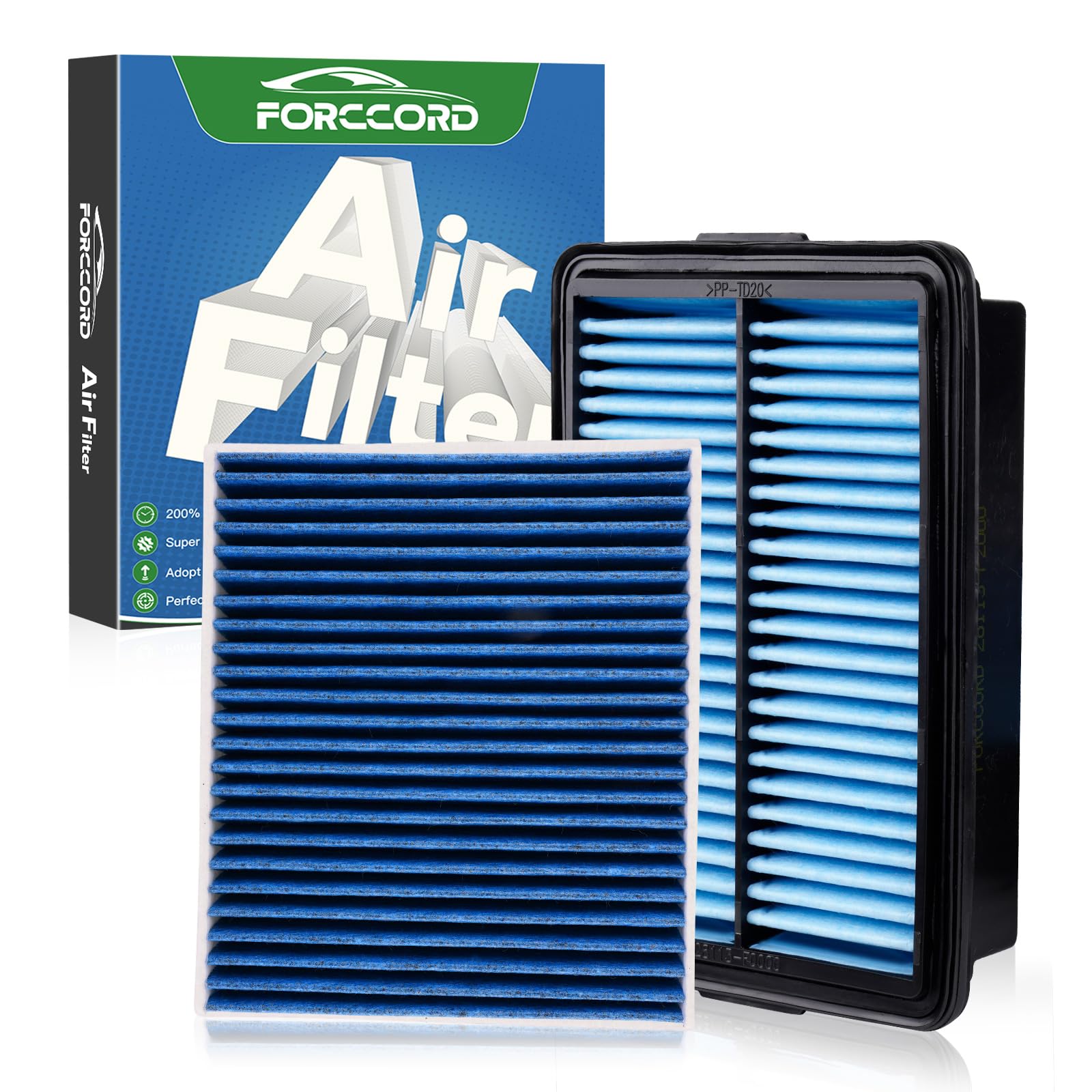 Cabin &amp; Engine Air Filter Kit for Kia Soul 20-26 1.6L, Kona 18-23 1.6L/2.0L