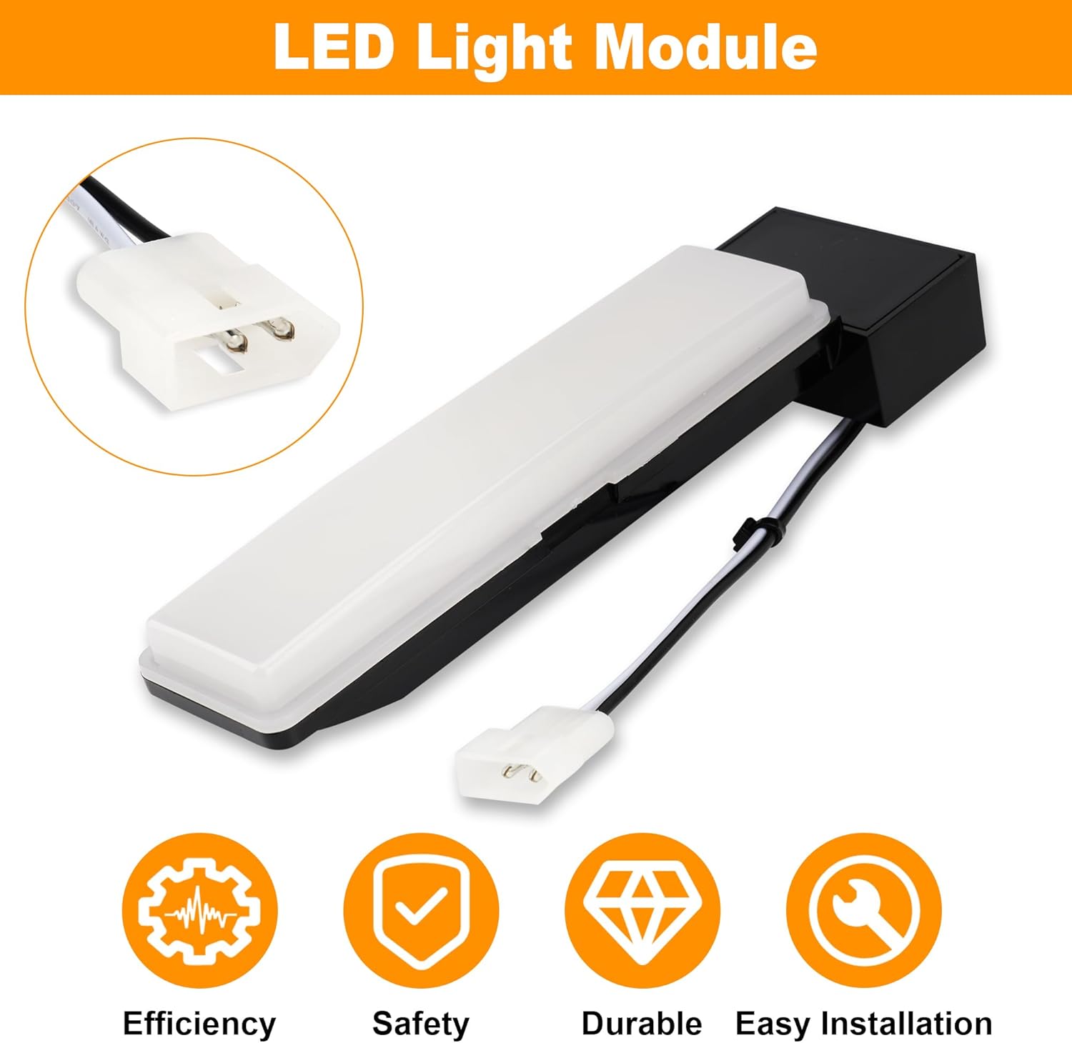 Compatible with Broan-Nutone S99271607 LED Light Module for AE110L-A, AE110SL-A, AE50110DCL-A, AE50110DCSL-A, AE80BL-A, AE80L-A, AE80SL-A, AEN110L-A, AEN80BL-A AInvent Bathroom Vent Fans