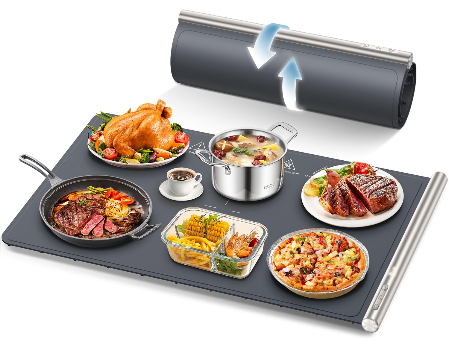 Amazon.com: Gasbye Food Warming Mat, 10s Fast Full-Surface Heating