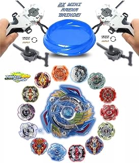 Kit 4 Bayblade Explosion + 4 Lançador Ganhe 2 Mini Pista Batalha