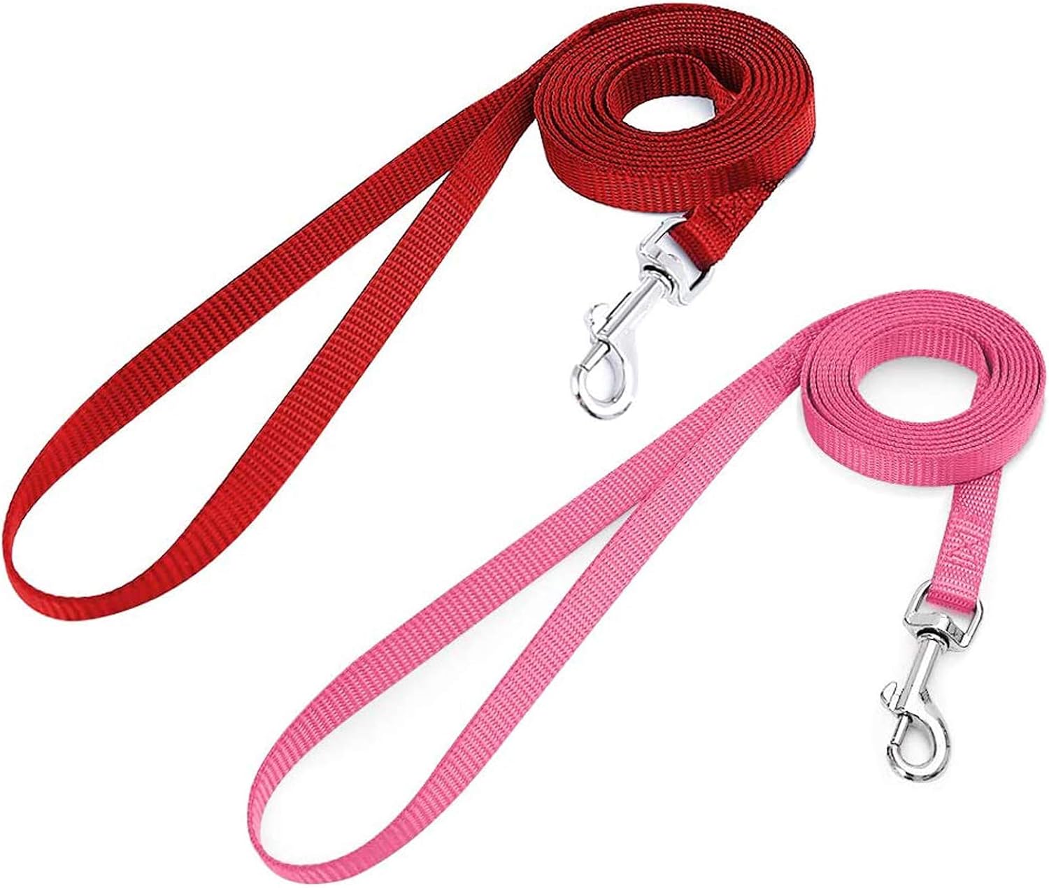 rabbitgoo 2 Pack Cat Leashes - Long Nylon Pet Leash, Escape Proof Durable Walking Leads, Easy Control Outside Cat Leash with 360 Degree Swivel Clip for Kittens Puppies Rabbits Small Animals