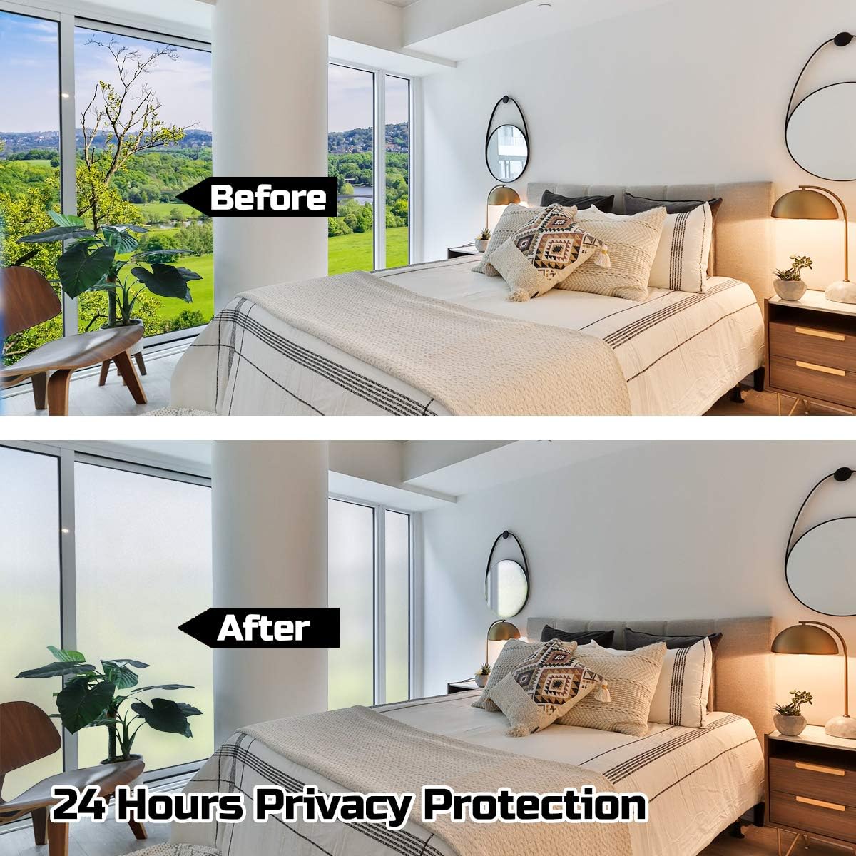 Best Deal Product EVERYTHRY Window Privacy Film Frosted Window Sticker Static Cling Vinyl Glass Film Non Adhesive Anti UV Removable Door Covering for Home Bathroom Kitchen Office (White Frosted, 35.4 Inch x 32.8 Feet) New Deal EVERYTHRY Window Privacy Film Frosted Window Sticker Static Cling Vinyl Glass Film Non Adhesive Anti UV Removable Door Covering for Home Bathroom Kitchen Office (White Frosted, 35.4 Inch x 32.8 Feet)