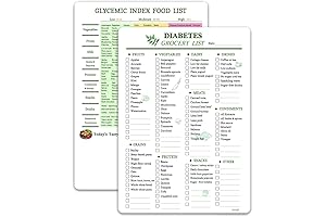 Diabetes Meal Planning and Grocery Shopping List (2-Sided, Erasable, A4)