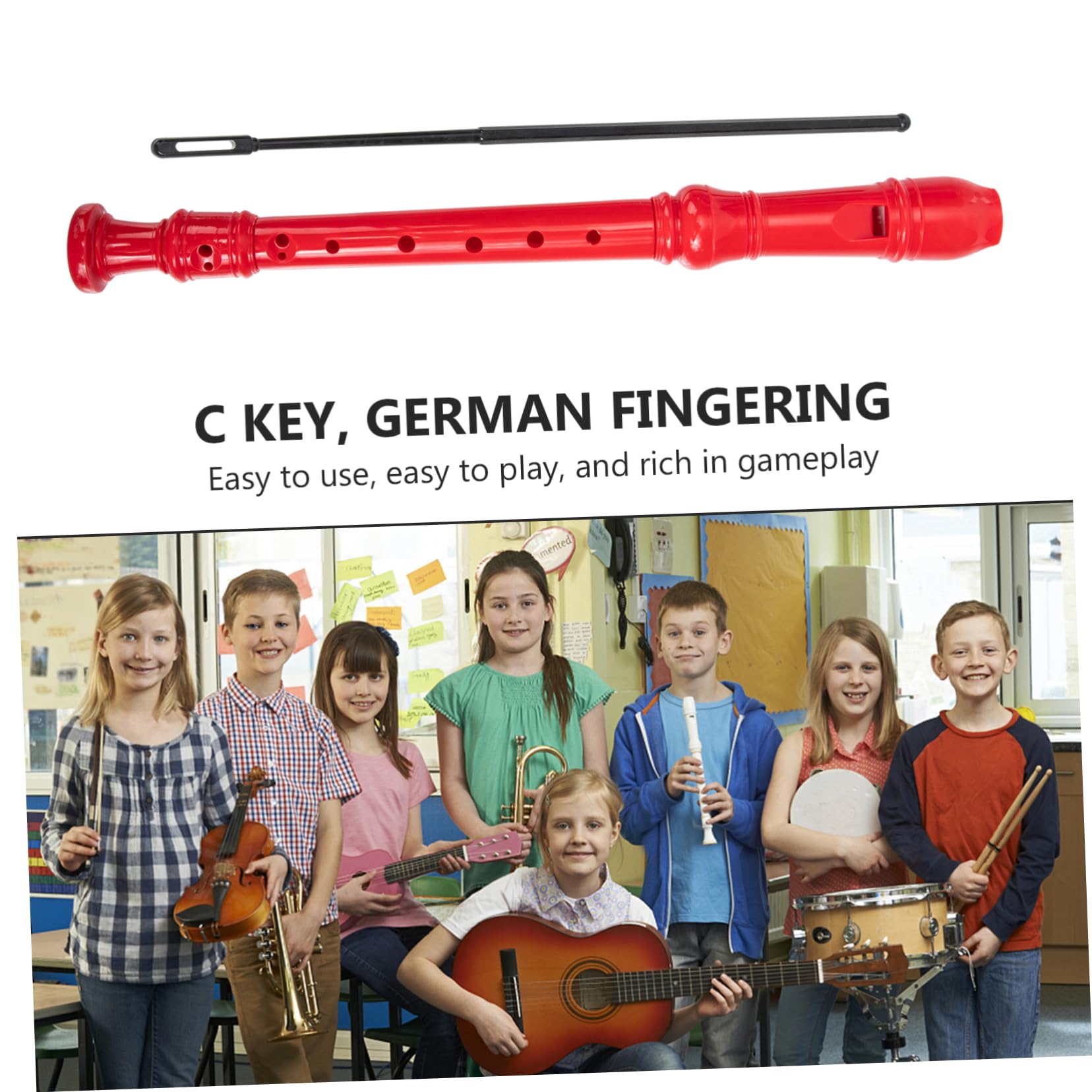 BESPORTBLE 8-hole Clarinet Toy for Boys and Girls Musical Instrument for Beginners Comfortable for Practice