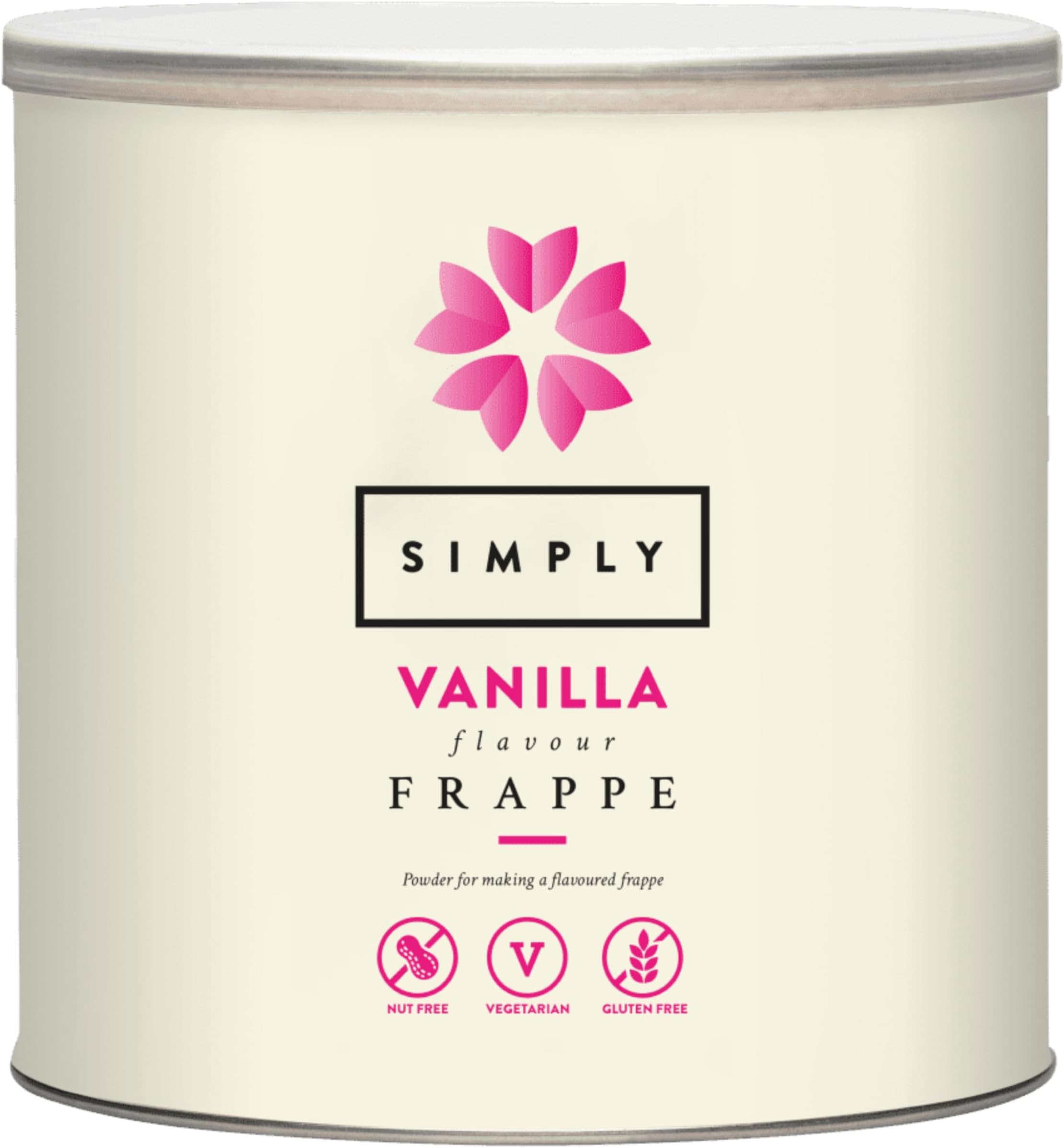 Simply Vanilla Frappe Powder, Nut Free & Gluten Free Frappe Powder for Iced Drinks (1.75 Kg)