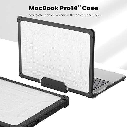 Miniatura 176 de DTangLsm Funda rígida resistente para M4 MacBook Air de 15 pulgadas 2025 2024 2023 M4 M3 M2 A3241 A3114 A2941, resistente carcasa rígida resistente