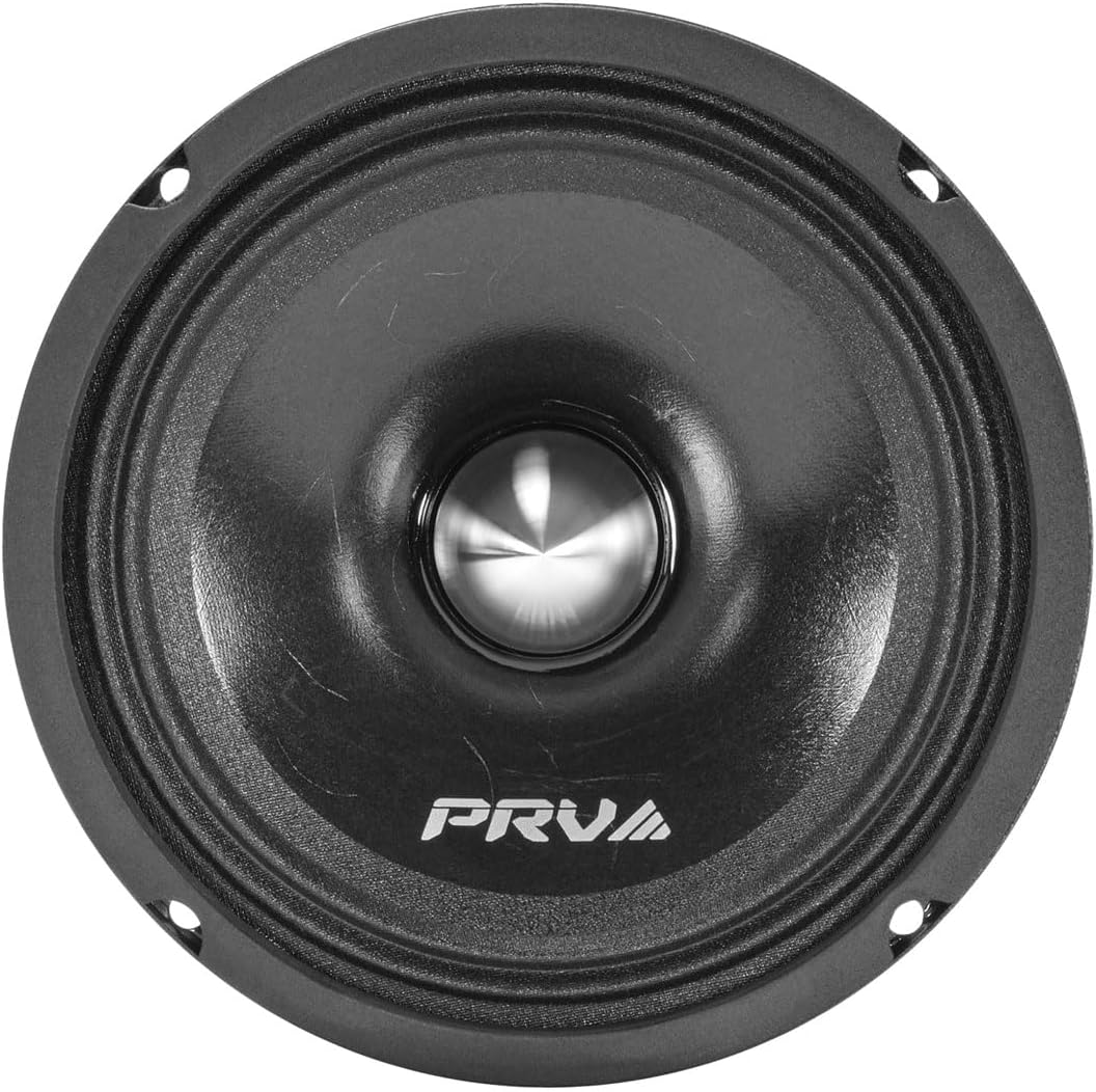 PRV AUDIO 1080 Watts Bundle 2X 6.5 Midrange Speakers 420 Watts, 4 Ohm + 2X Super Tweeters TW500Ti-4 120 Watts, 4 Ohm for Car Audio Systems (2 Speakers, 2 Tweeters)