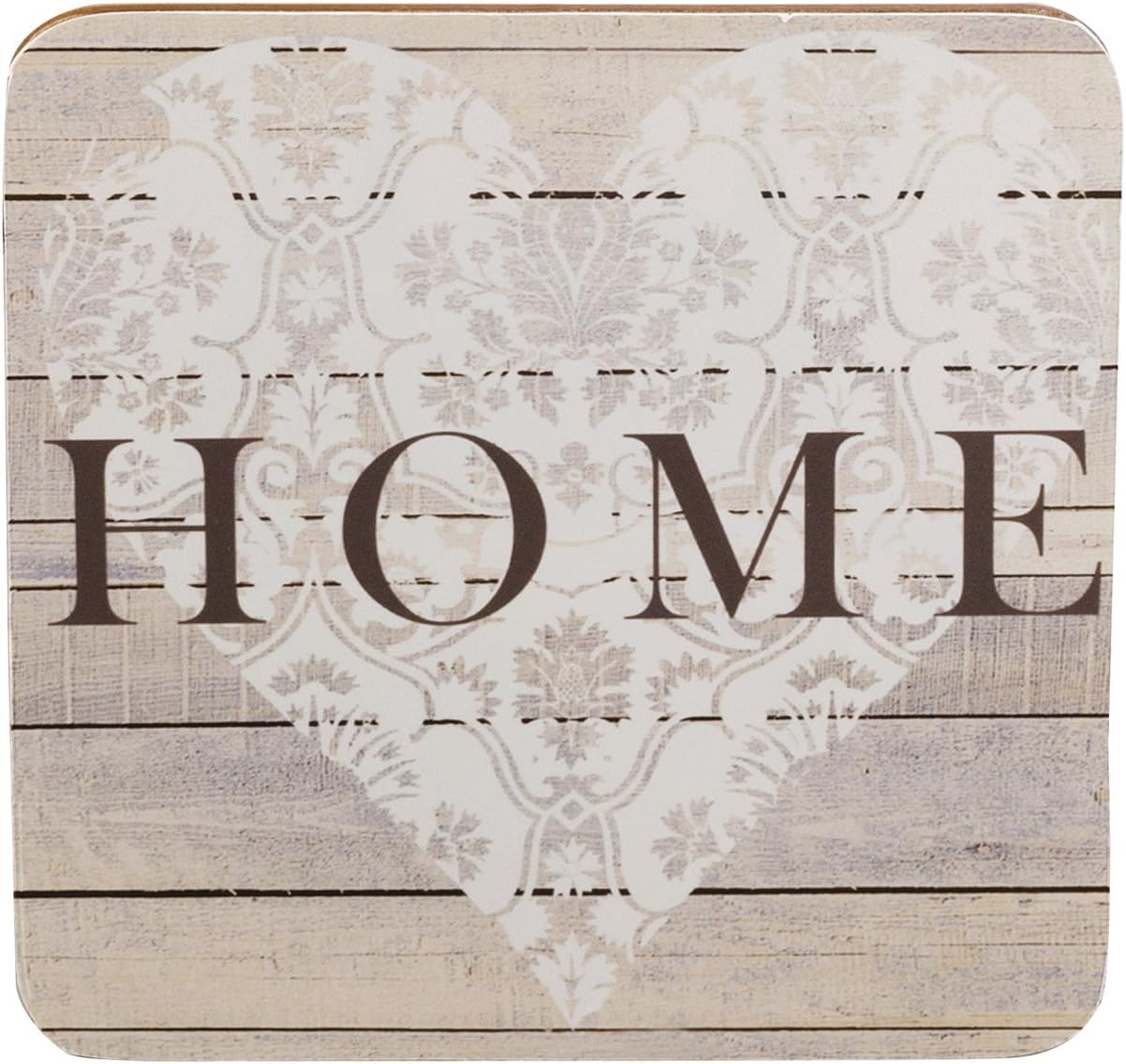 Creative Tops Everyday Home 4-Piece Set of Cork-Backed Coasters 10.5 x 10.5 cm (4" x 4") Grey