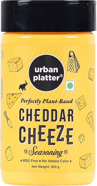 Urban Platter Cheddar Cheese Powder 100g (Perfect for Pop Corn Pasta Fries Seasoning, Dairy-Free, Vegan)