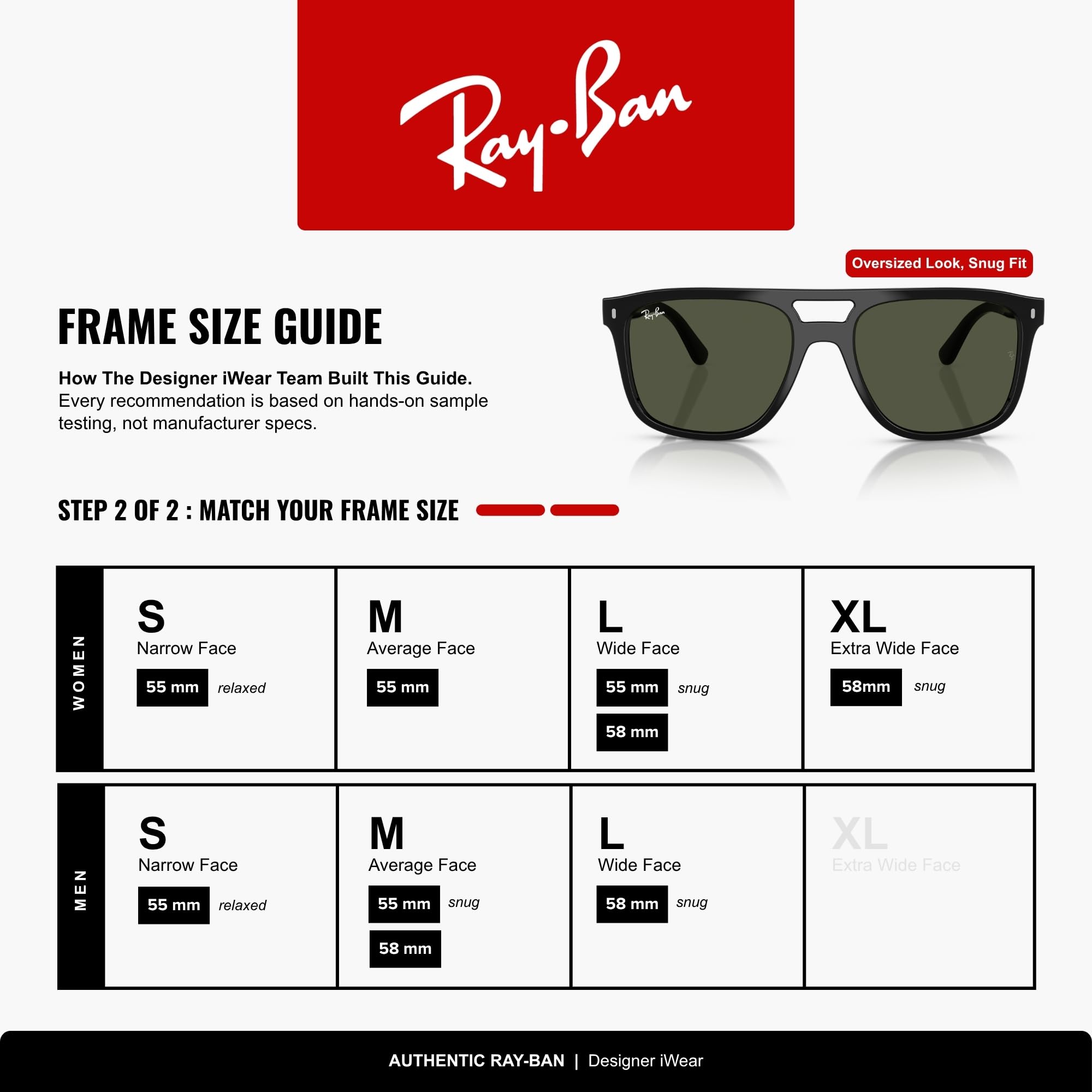 Ray-Ban Gafas de sol cuadradas Rb2213