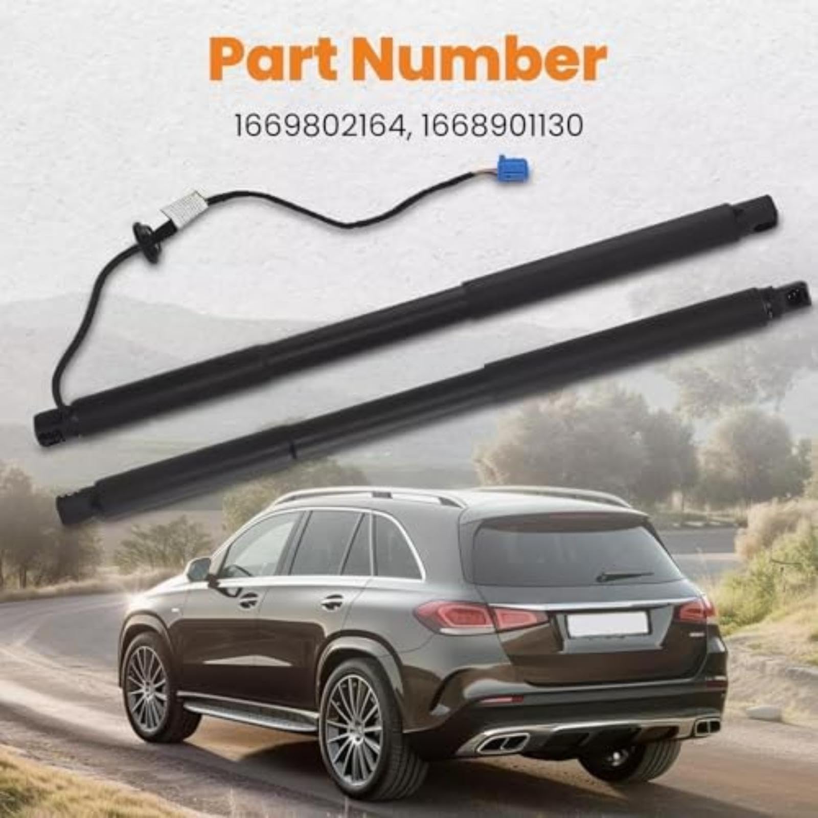 Wspornik podnośnika elektrycznego klapy tylnej, dla Mercedes-Benz W166 Ml, dla rozpórek klasy dla Gle 1668901130 1668900430 1669802164 Amortyzator Wspornik tylnego bagażnika