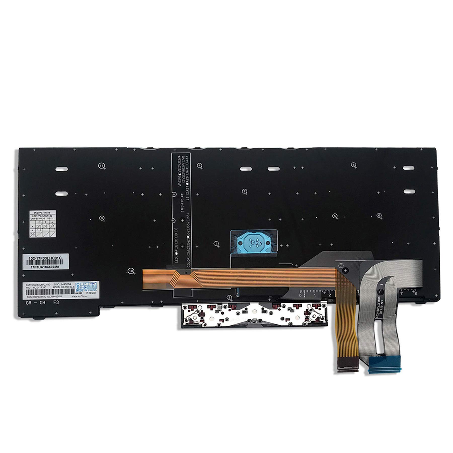 Amazon.co.jp: US Layout 交換用キーボード Lenovo ThinkPad E480 E485 