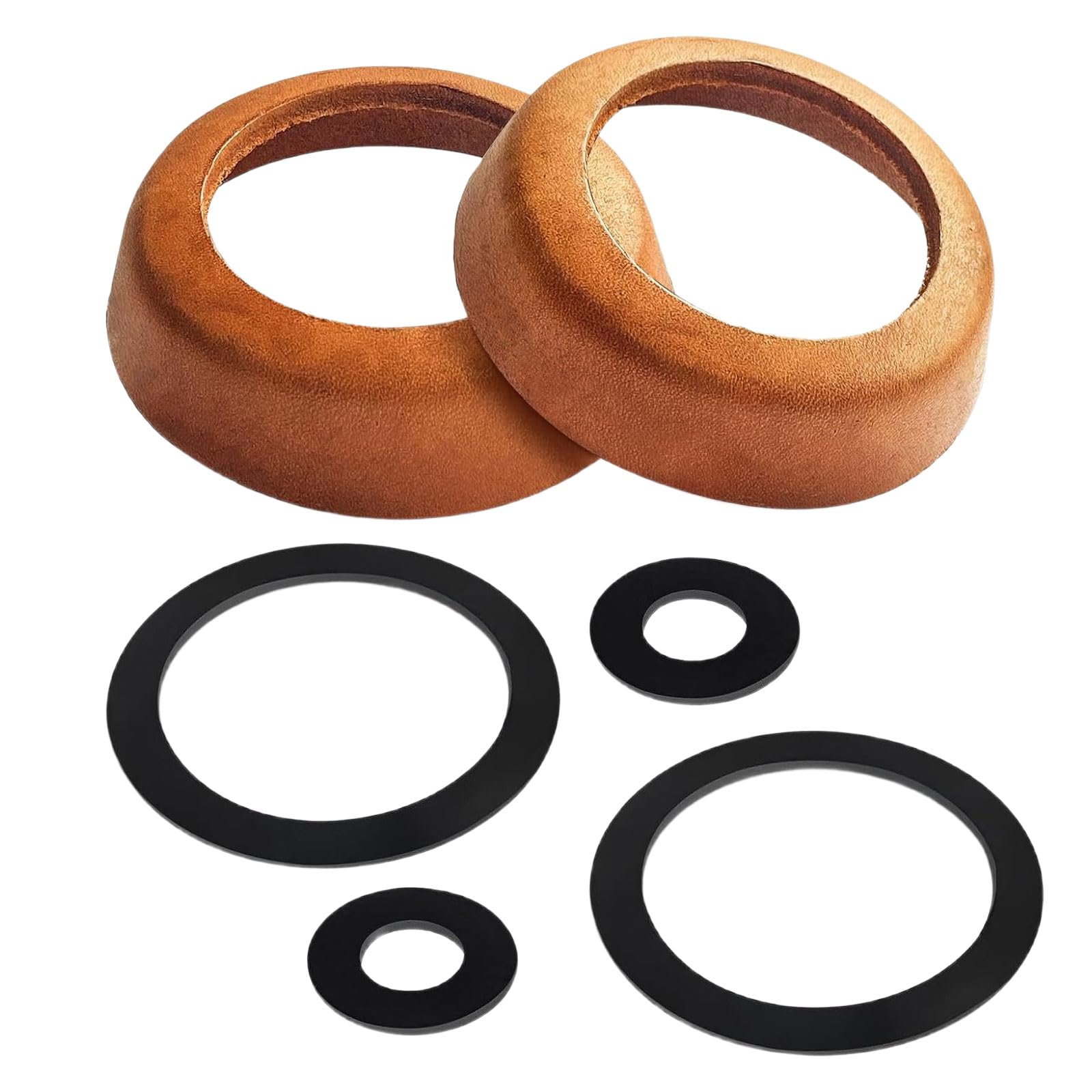 Professional Pumps Maintenance Set 2X Leather Cups 4X Seals Manual Pumping Repair Component Suitable for 75 Series Use Leather Pumps Seal