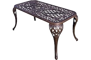 Oakland Living Mississippi Cast Aluminum Cocktail Table