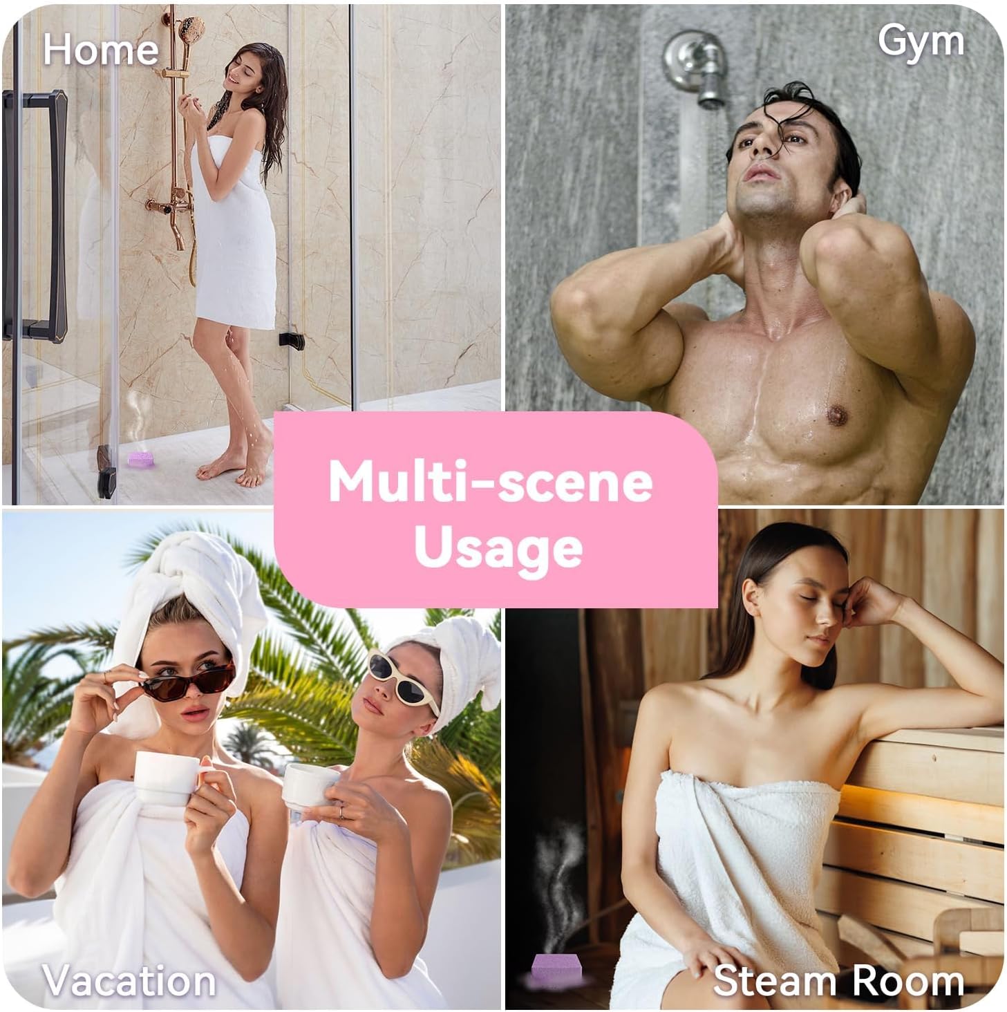 Shower Steamers Aromatherapy 6 Pack with Natural Essential Oils