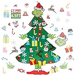 GameXcel 4.5ft Felt Christmas Tree for Toddlers with 37pcs Ornaments, Montessori DIY Xmas Decorations - 4.5 Feet