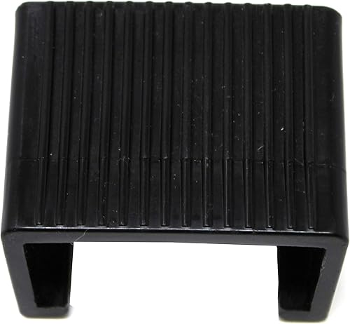 Miniatura 2 de JSP Manufacturing Muebles de mimbre de ratán para patio, clips de sujeción de alineación media para sofá seccional (10) negro