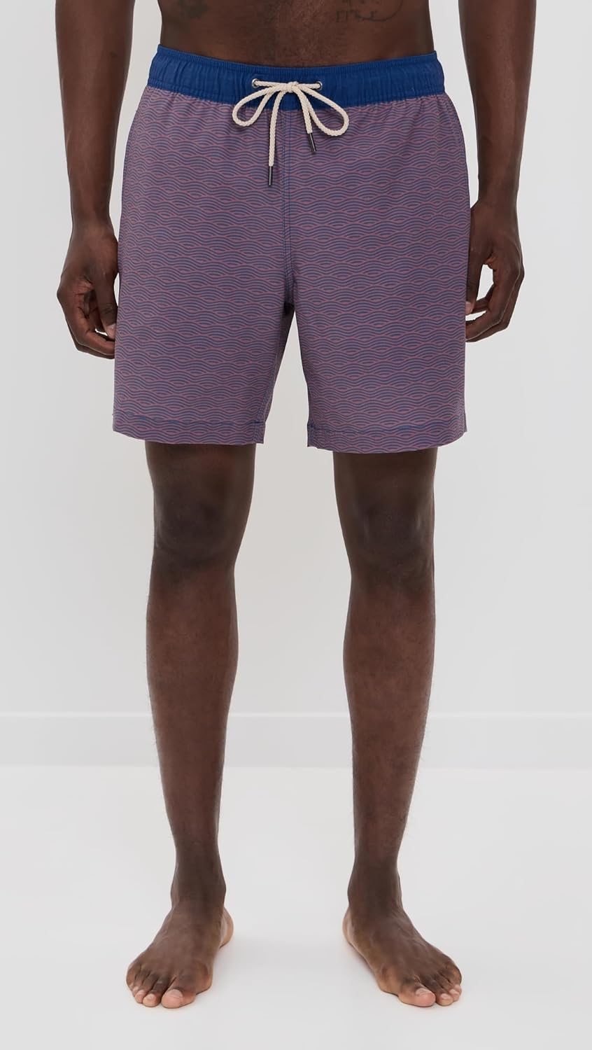 Fair Harbor Bayberry Trunk –– Men's Swim Suits with Liner, 7-inch Inseam –– Anti-Chafe Classic fit Swim Trunks - Image 3