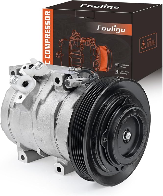 Compressor de ar-condicionado COOLIGO com embreagem para Toyota Corolla e Matrix 1.8L 2003–2008 – 1 unidade