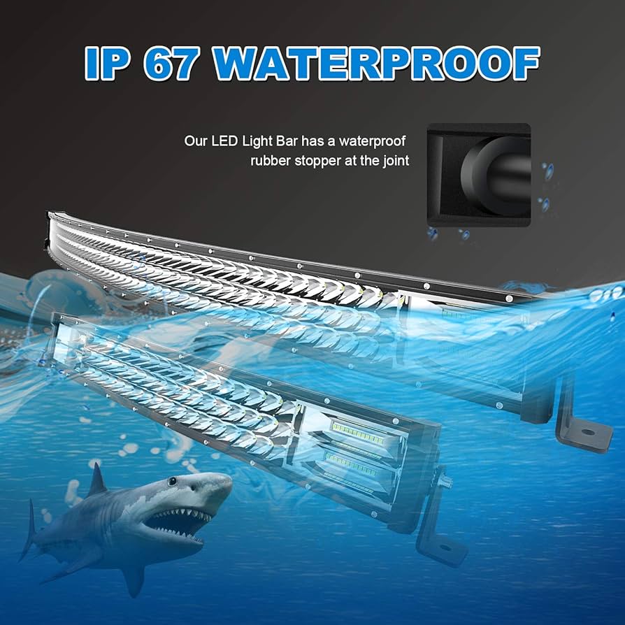 Amazon.com: Led Light Bar Curved T-Former 42 Inch 576W+22