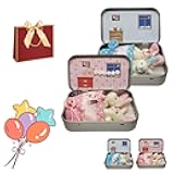 IBHOO Pocket Bunnies, Little Pocket Bunny Decorative Boxes, Easter Basket Stuff, DIY Pet Bunny Adoption, Gift for Easter (A+B)