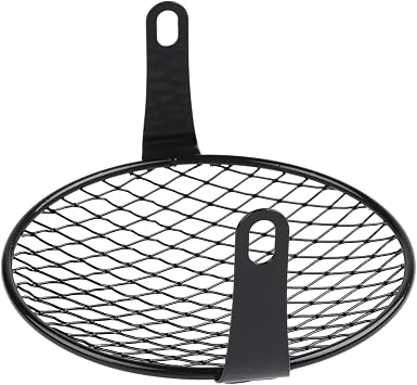 7 Inch Motorcycle Headlight Grill Cover, Mesh Guard Protector with Rhombus Pattern for 170mm Round Lamp, Fit for 8mm-10mm Side Mount ScrewsRhombus
