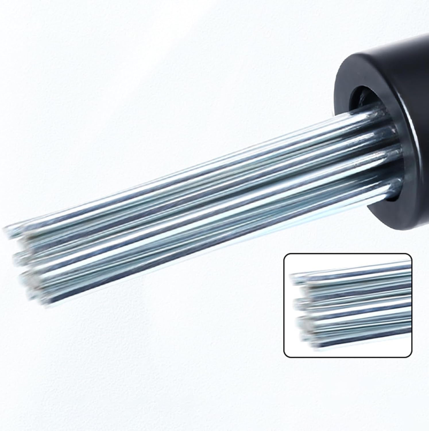 電動ハンマー用ニードルスケーラーアダプタ - ヘビーデューティー18本針アダプタ,シャンク錆取り工具,家庭用ドリリング、テクスチャリ