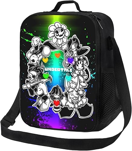 Miniatura 1 de Un-der_tale - Lonchera aislada con correa para el hombro, reutilizable, portátil, para mujeres y hombres, trabajo, oficina, picnic, viajes