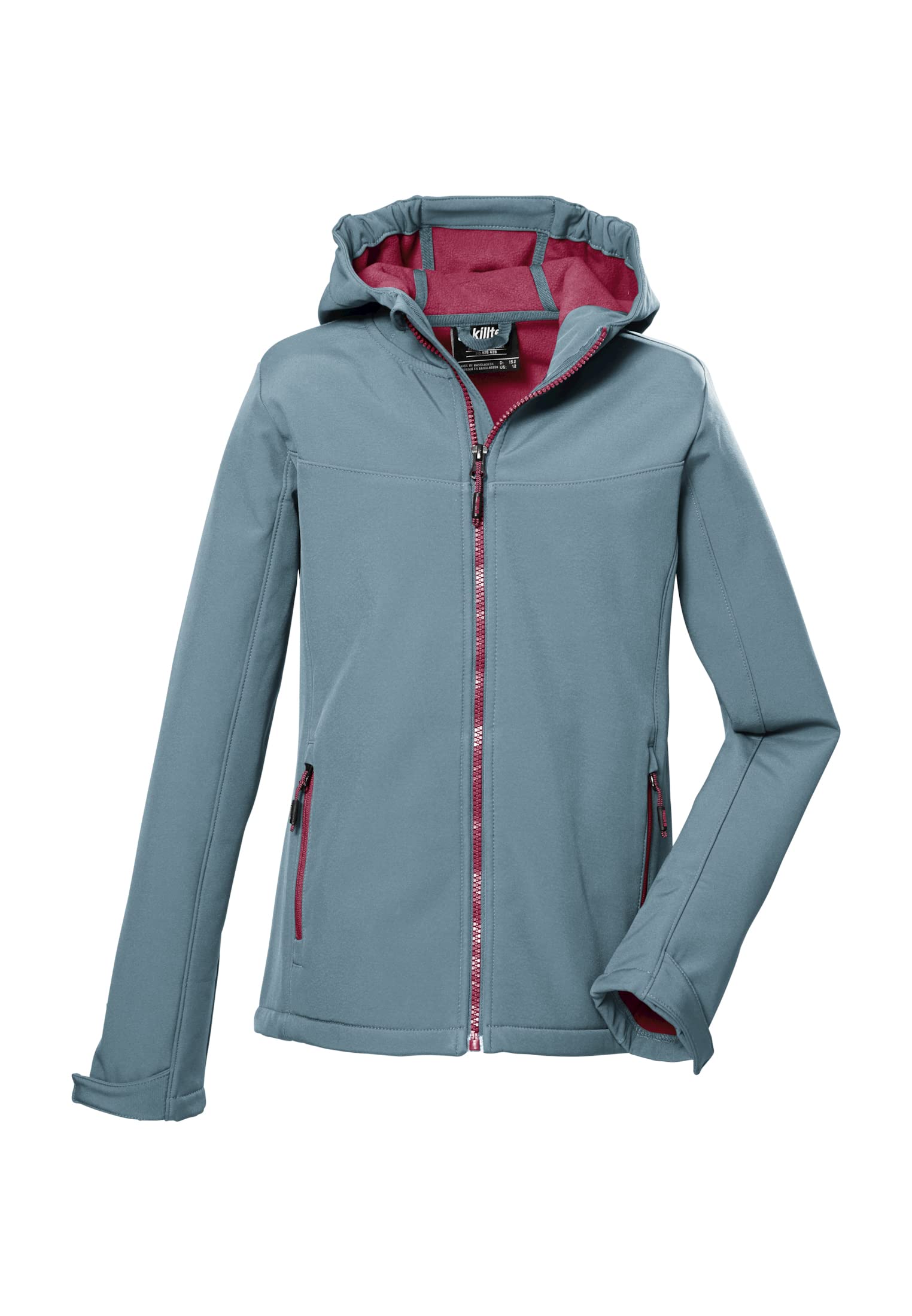Killtec Mädchen Softshelljacke Softshell Jacke mit Kapuze GRLS SFTSHLL Jckt wasserabweisend, windabweisend
