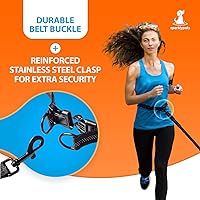 Vista 8 de SparklyPets - Correa doble para perros con manos libres – Correa doble para razas medianas y grandes – Correa para 2 perros con asas acolchadas