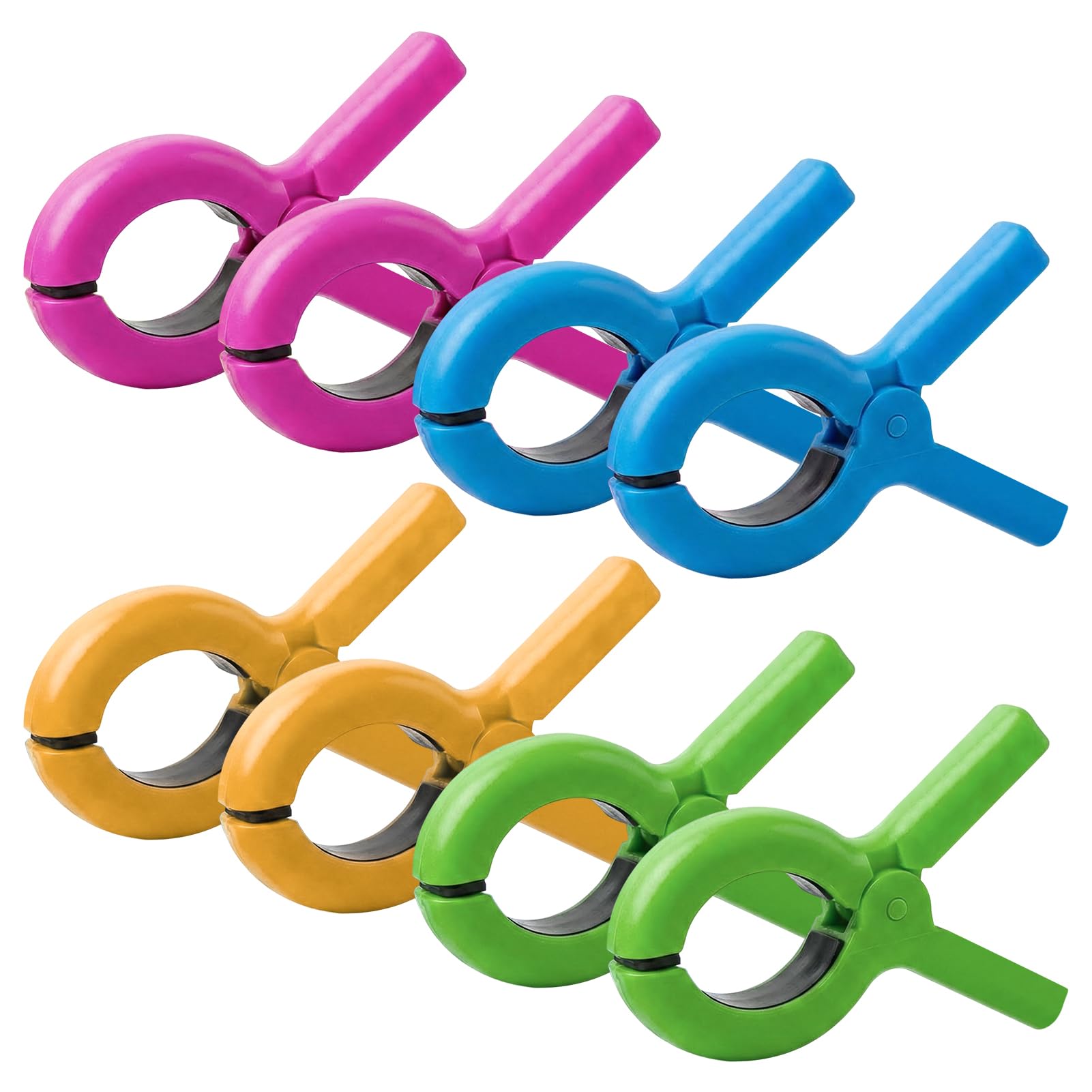 8 Pcs Large Beach Towel Clips for Sun Loungers, Windproof Beach Towel Clips for Sunbeds & Pool Chairs, Non-Slip Towel Pegs for Sun Lounger to Hold Towels, Blankets & Clothing Outdoor Essentials
