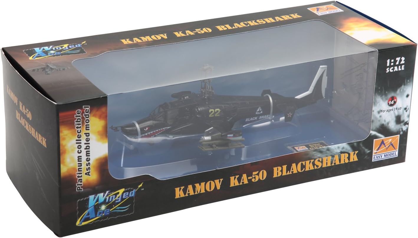 1:72 Scale Kamov Ka-50 Blackshark Russian Air Force No. 022" Model Kit