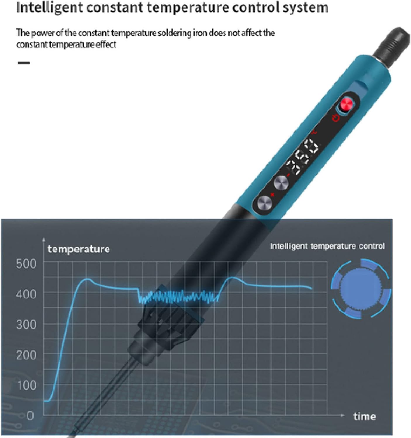Soldering Iron Kit 5V 10W Mini Electric Soldering Irons Tools Equipment USB Charging Digital Display Electric Adjustable Temperature Welding Repair Tool Perfect for DIY Project